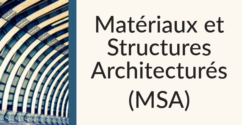 Matériaux et Structures Architecturés (MSA)